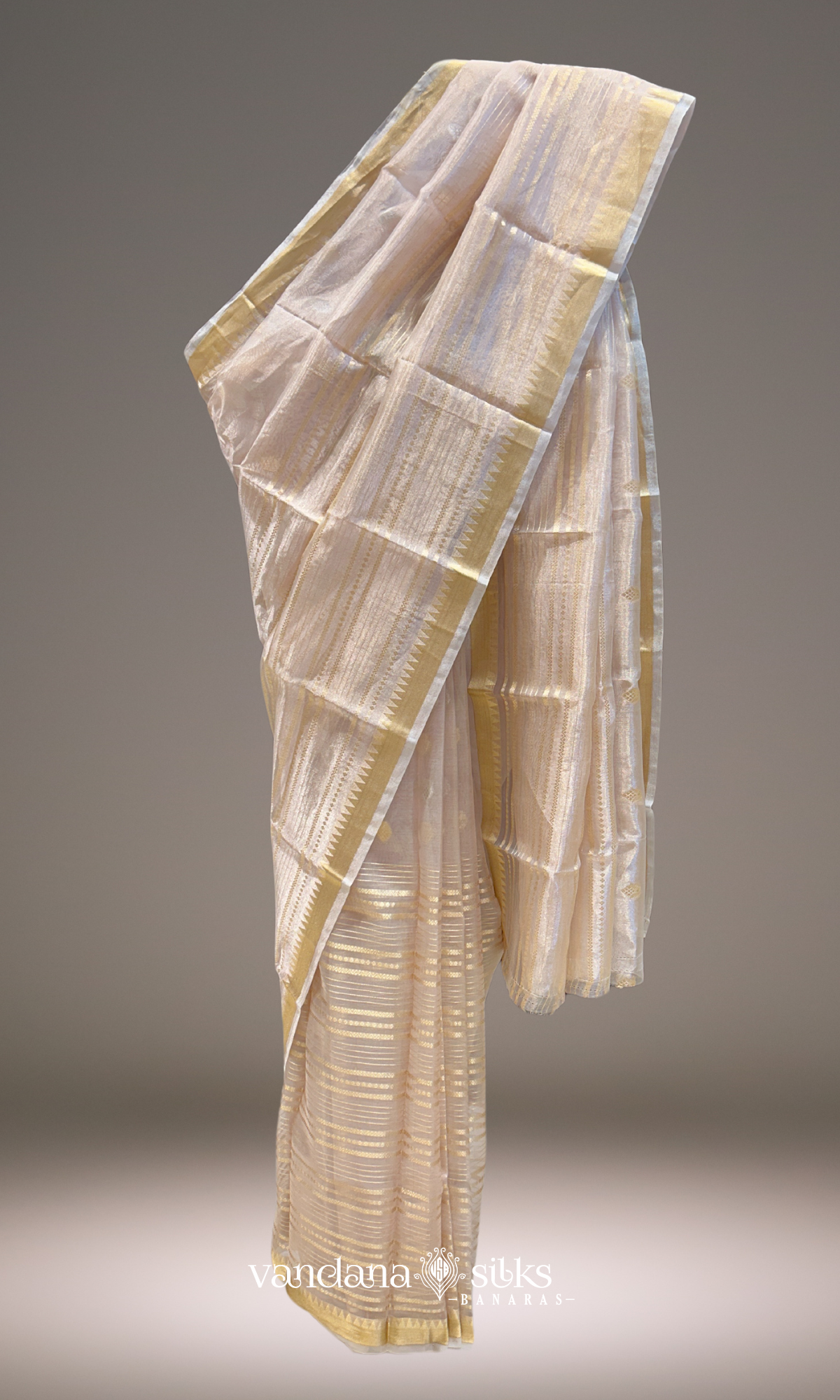 Mauve Color Banarasi Tissue Silk Saree