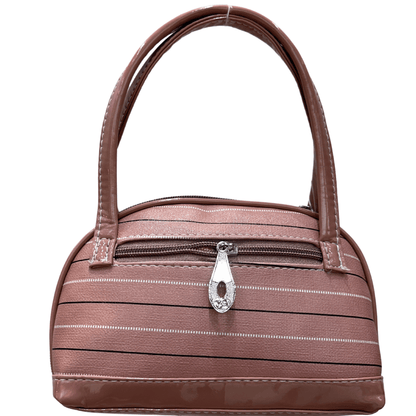 Light Brown  Colored Small Size Ladies Hand Bag