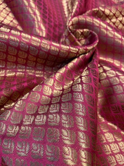 Elegant Magenta Pink brocade