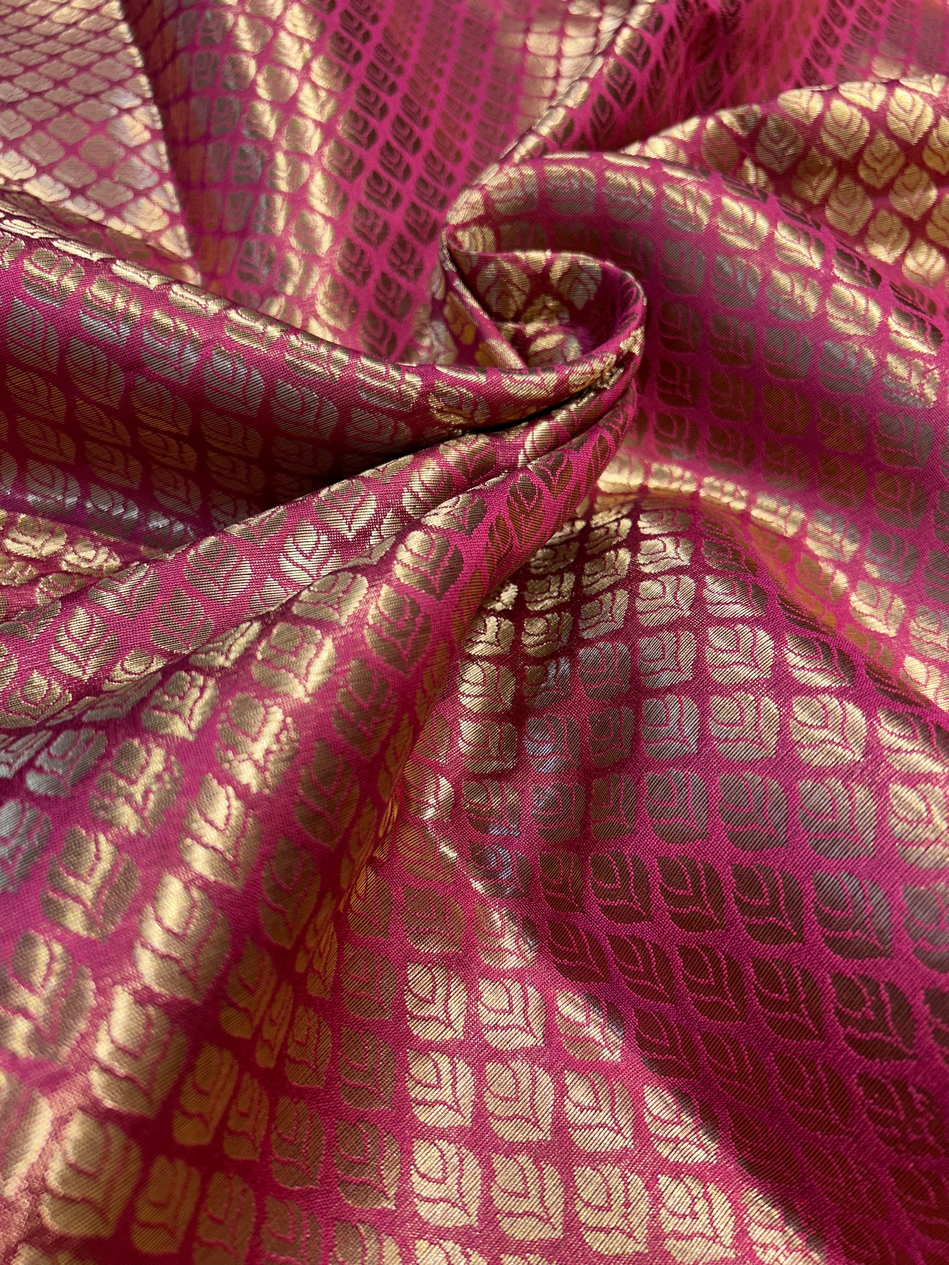 Elegant Magenta Pink brocade