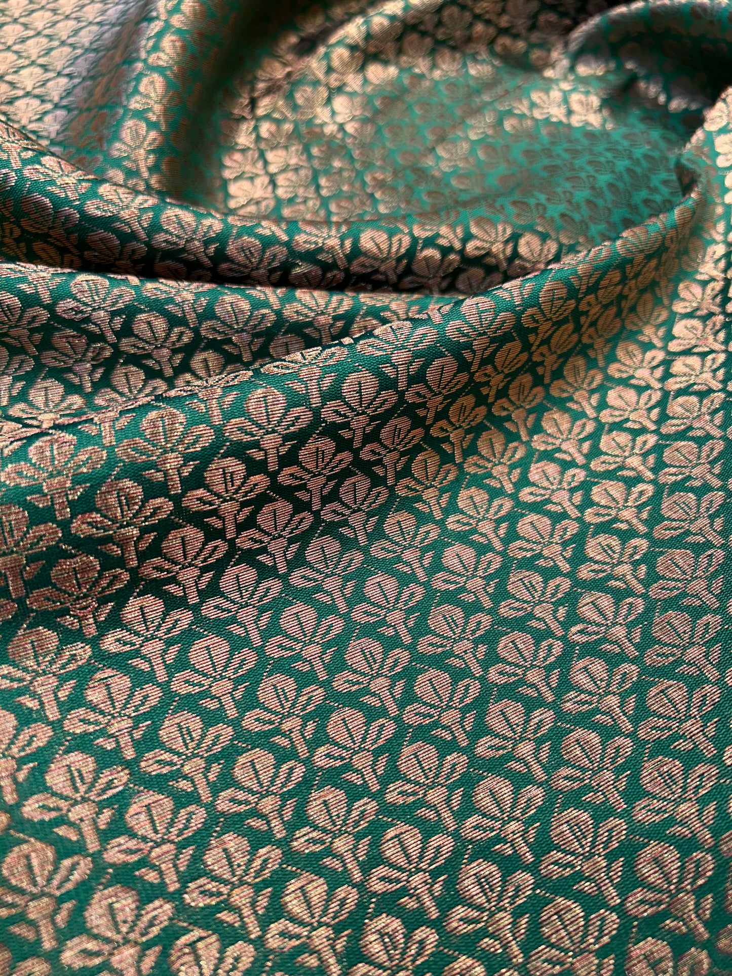 Green brocade