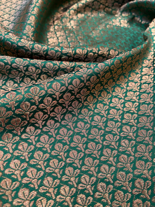 Green brocade