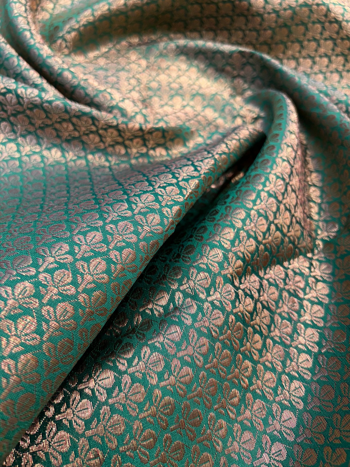 Green brocade