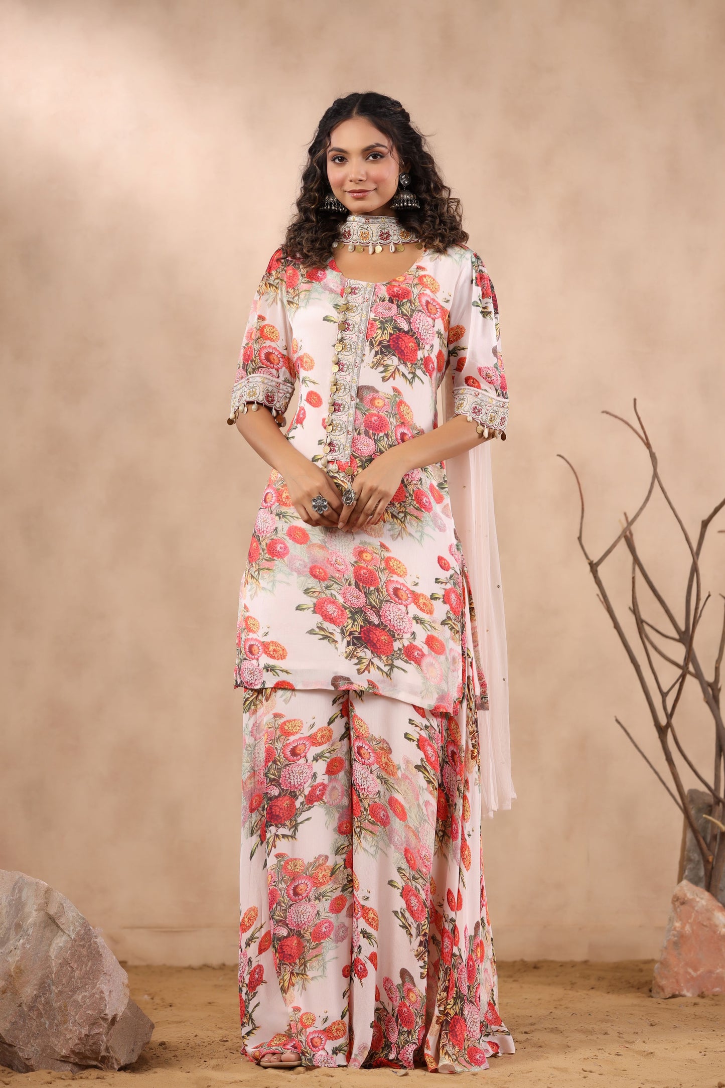 Light Pink Designer Suit Set