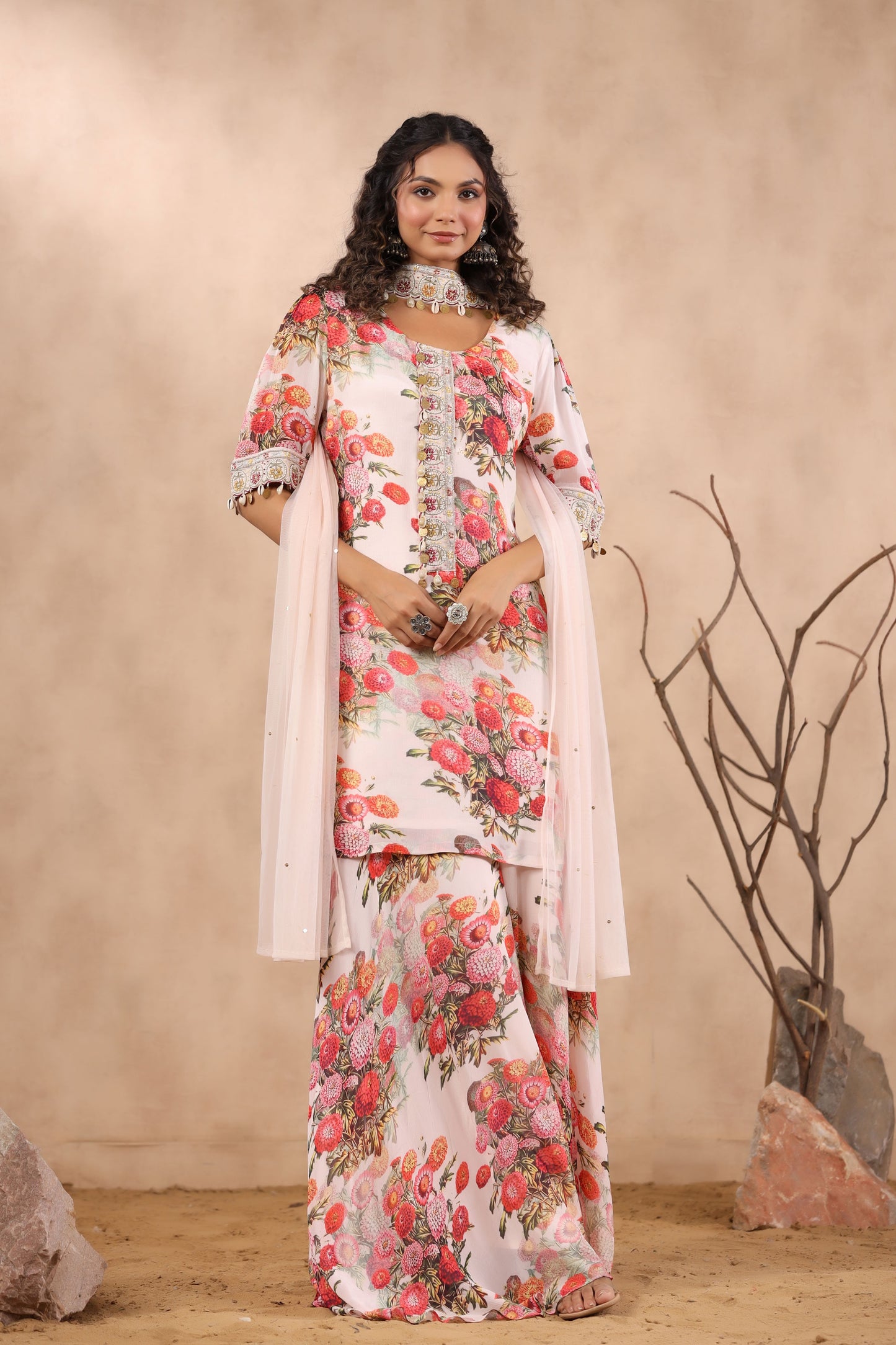 Light Pink Designer Suit Set