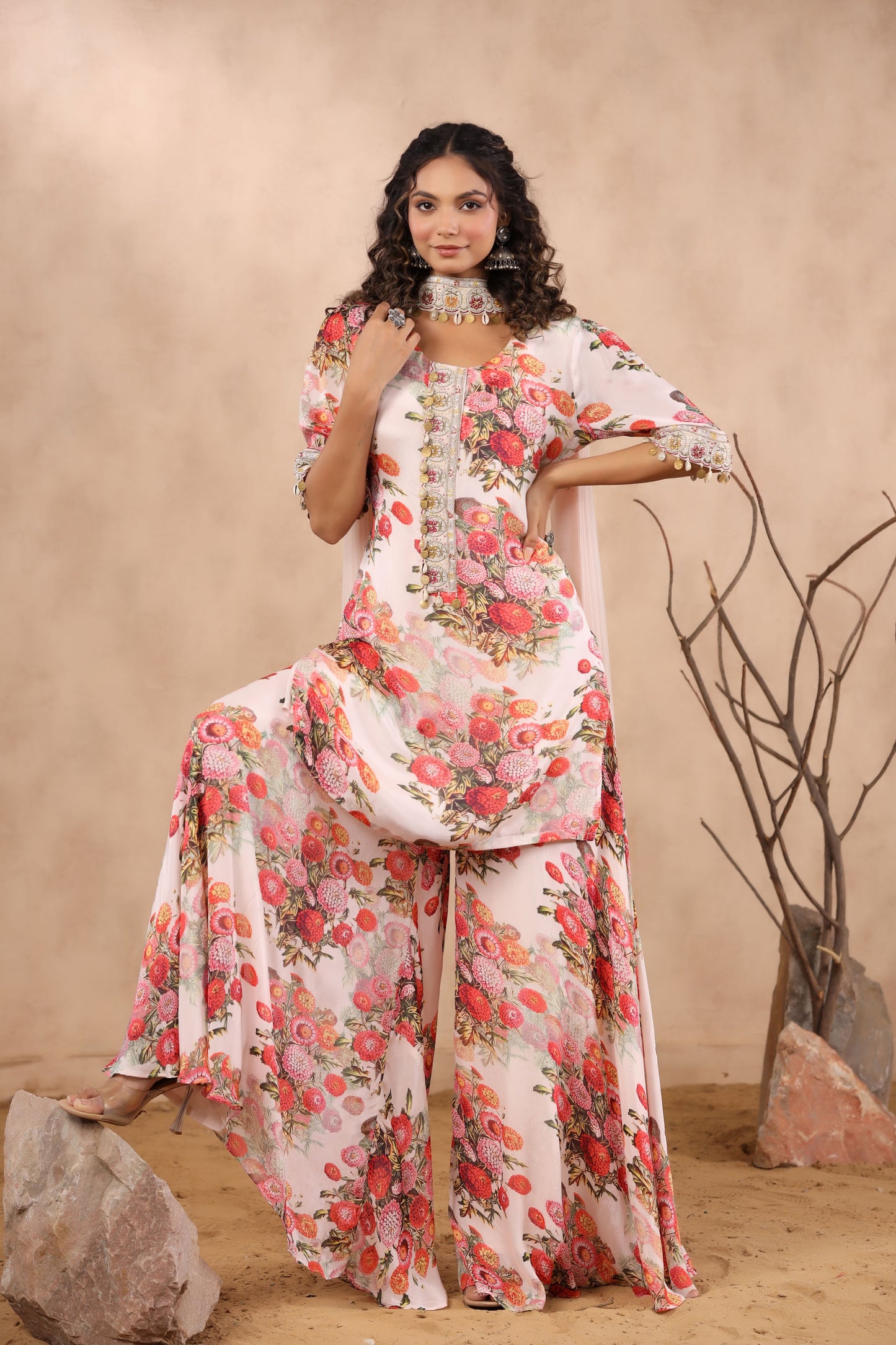 Light Pink Designer Suit Set